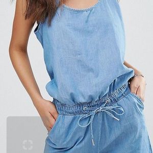 Denim romper size small